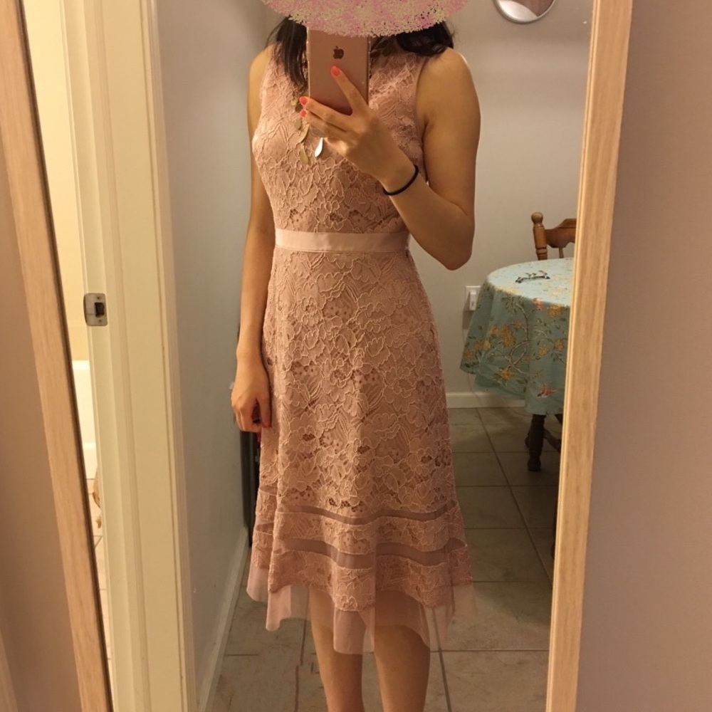 BCBG lace midi dress- size 0